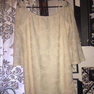 Off the shoulder lace dress